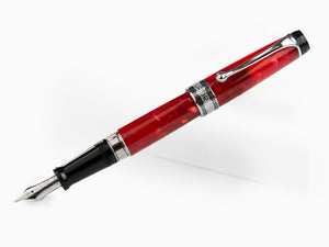 Aurora Optima Rossa Fountain Pen, Auroloide, Chrome Trim, 996-CR