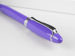 Aurora Ipsilon Spring Ballpoint pen, Resin, Chrome Trim, Purple, B31-CVI