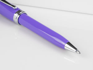 Aurora Ipsilon Spring Ballpoint pen, Resin, Chrome Trim, Purple, B31-CVI