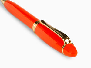 Aurora Ipsilon Autumn Ballpoint pen, Resin, Gold plated, Orange, B31-DO