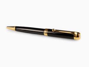 Aurora Talentum Ballpoint pen, Resin, Black, Gold plated, D32N