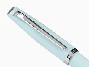 Aurora Style Fountain Pen, Resin, Silver trim, Aquamarine, E12AC