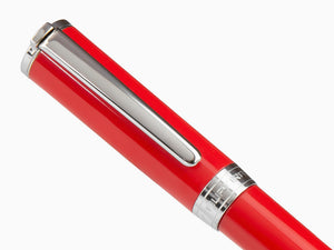 Aurora TU Fountain Pen - Red Resin - Chromed - T11R