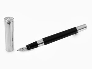 Aurora TU Rollerball pen, Resin, Chrome Trim, Black, T70CN