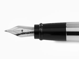 Aurora TU Rollerball pen, Resin, Chrome Trim, Black, T70CN