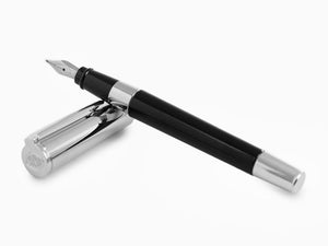 Aurora TU Rollerball pen, Resin, Chrome Trim, Black, T70CN