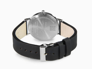 Bauhaus Quartz Watch, Black, 41 mm, Day, 2140-2