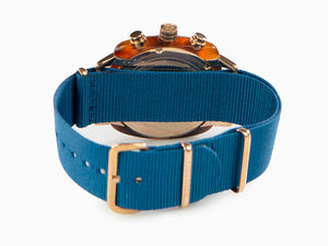 Briston Clubmaster Classic Quartz Watch, Blue, 40 mm, 19140.PRA.T.31.NBD