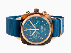 Briston Clubmaster Classic Quartz Watch, Blue, 40 mm, 19140.PRA.T.31.NBD