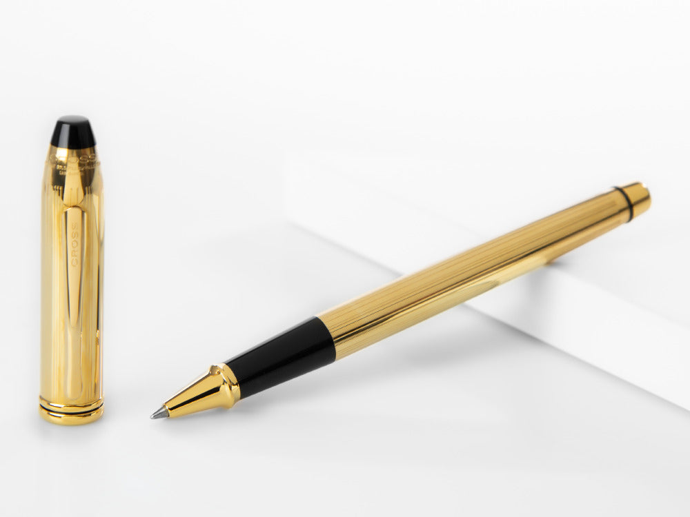 Cross Townsend Rollerball Pen, 10K Gold Filled, Gold, Polished, Resin, 705