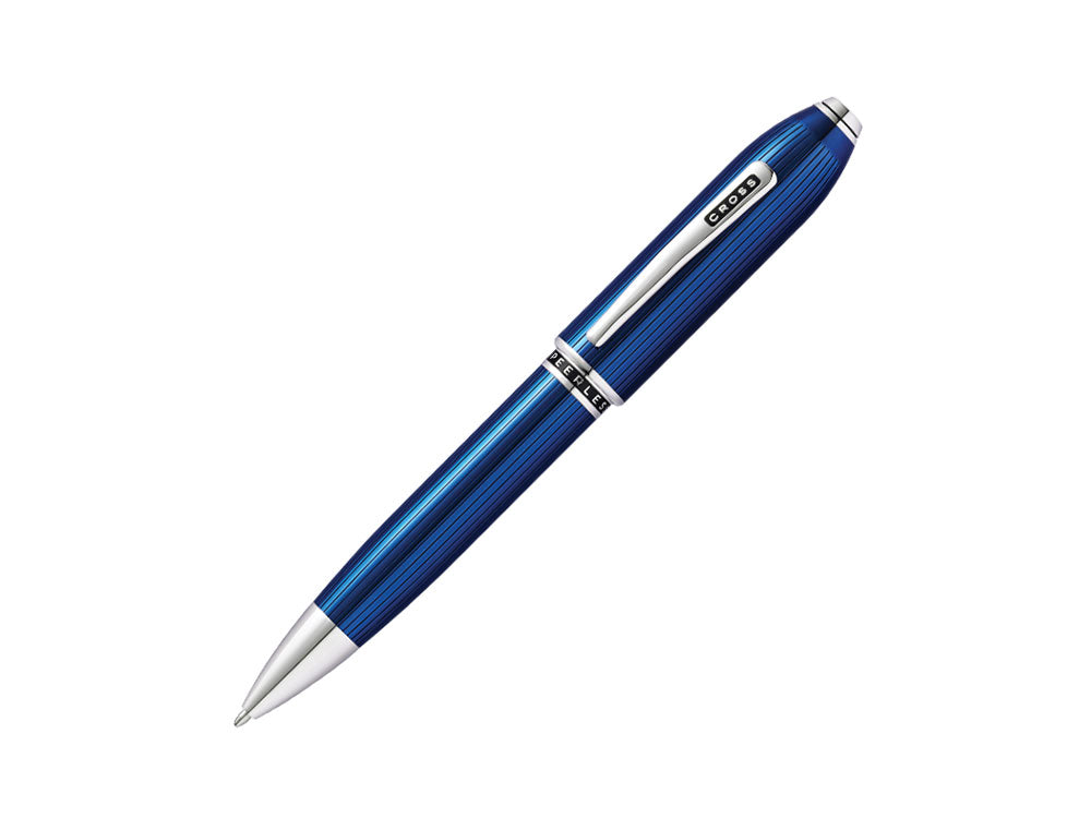 Cross Peerless 125 Ballpoint pen, Lacquer, Blue, Platinum trim, AT0702-14