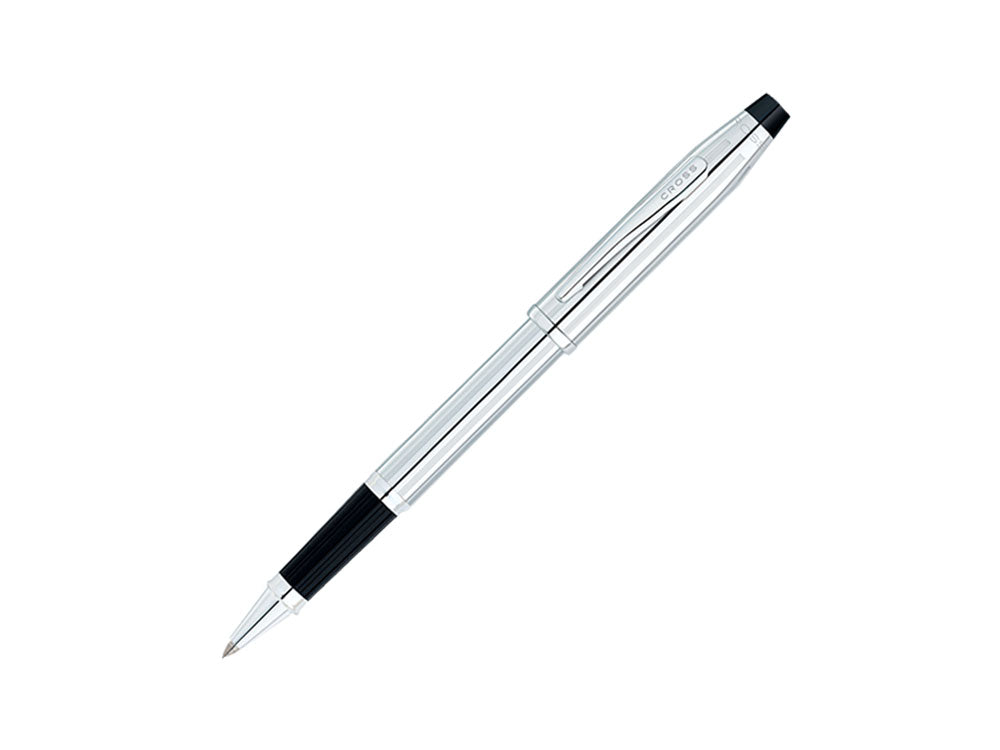 Cross Century II Rollerball pen, Chrome, Silver, Ribbed, Polished, 3504