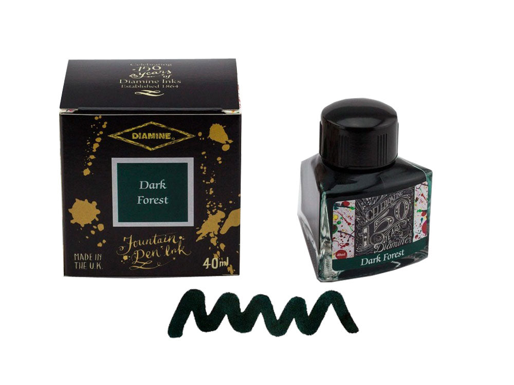 Diamine Ink Bottle, 40ml., Dark Forest, Crystal