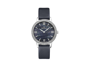 Delbana Dress Antibes Quartz Watch, Blue, 32 mm, Leather strap, 41611.615.1.536