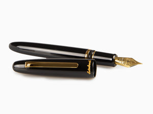 Esterbrook Estie Ebony Fountain Pen, Black Resin, Gold plated, E116