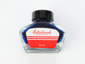 Esterbrook Ink Bottle Aqua, Blue, 50ml, Crystal, EINK-SHIMM-AQUA