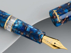 Esterbrook Estie Nouveau Bleu Fountain Pen, Piston, Gold plated, ENB256