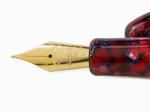 Esterbrook Estie Scarlet Fountain Pen, Resin, Red, Gold plated, ESC916