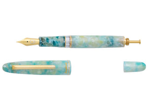 Esterbrook Estie Sea Glass Fountain Pen, Piston, Gold plated, ESG1816