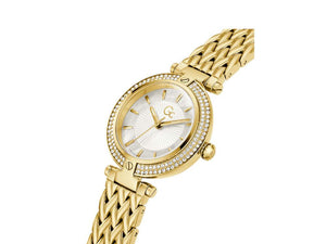 GC Watches Vogue Quartz Watch, PVD Gold, White, 32 mm, Z22002L1MF