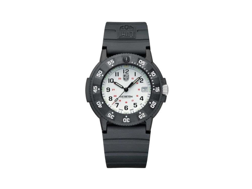 Luminox Sea Navy Seal EVO Quartz Watch, White, CARBONOX™, 43 mm, LX.3007.EVO