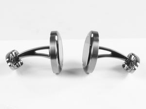 Montegrappa Classico Cufflinks, Stainless steel, IP Gun Metal, IDCCCLLB