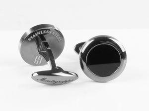 Montegrappa Classico Cufflinks, Stainless steel, IP Gun Metal, IDCCCLLB