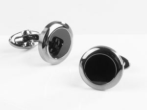 Montegrappa Classico Cufflinks, Stainless steel, IP Gun Metal, IDCCCLLB