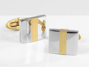 Montegrappa Rettangolo Cufflinks, Stainless steel, IP Yellow Gold, IDRTCLYS