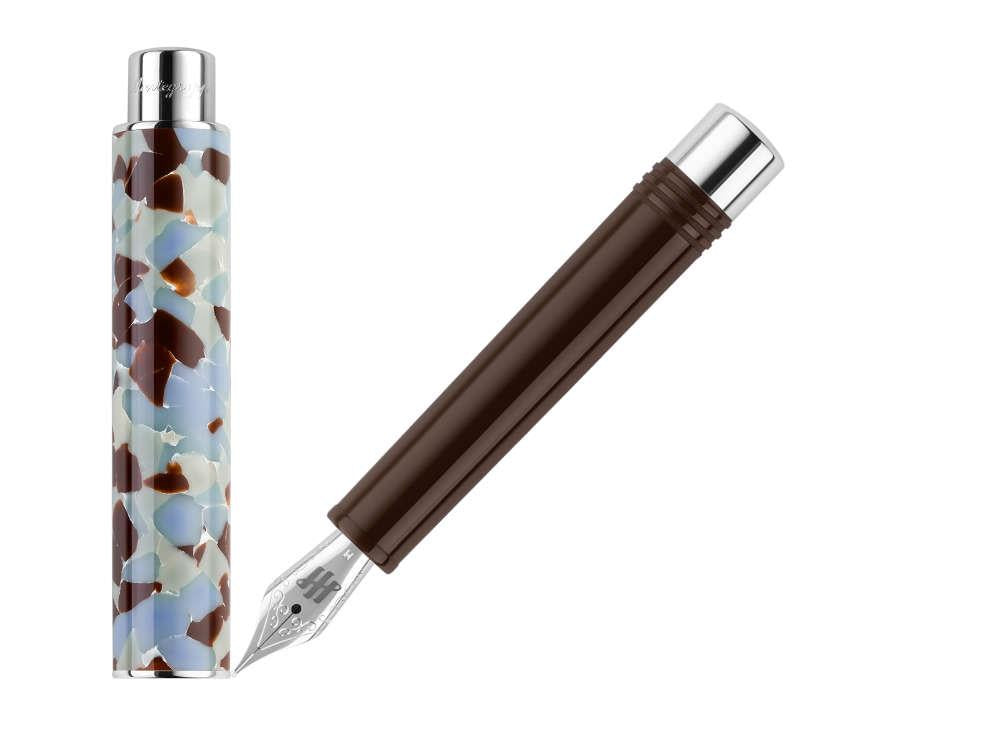 Montegrappa Gnomo Obsession Mocha Fountain Pen, Resin, Brown, ISGNO-AW