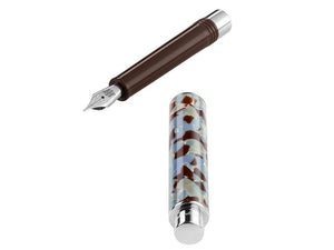 Montegrappa Gnomo Obsession Mocha Fountain Pen, Resin, Brown, ISGNO-AW