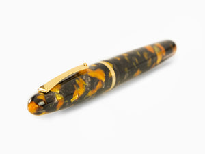 Montegrappa Venetia Havana Amber Fountain Pen, Amber, Steel, ISVEN_AO