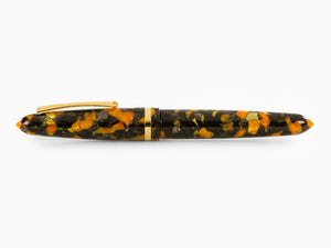 Montegrappa Venetia Havana Amber Fountain Pen, Amber, Steel, ISVEN_AO