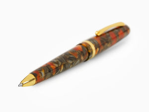 Montegrappa Venetia Plume Agate Ballpoint pen, Orange, Gold plated, ISVENBAJ