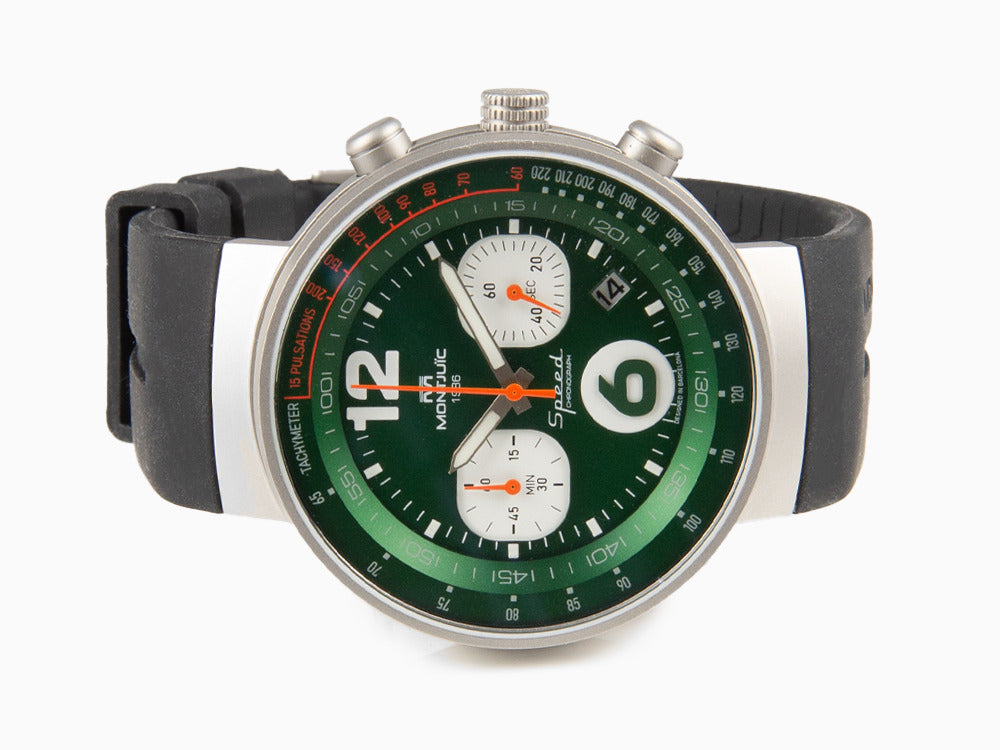 Montjuic Speed Chronograph Quartz Watch, Green, 45 mm, MJ2.0404.S