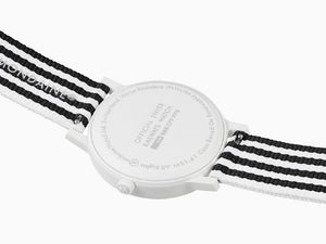 Mondaine SBB Evo2 Quartz Watch, Ecological, White, 41 mm, MS1.41110.LA