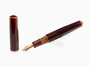 Nakaya Cigar Toki-Tamenuri Fountain Pen, Piccolo, Ebonite