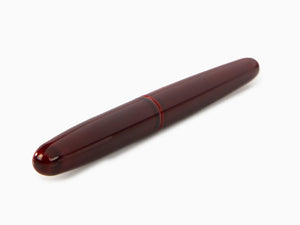 Nakaya Cigar Portable Fountain Pen, Aka-Tamenuri, 14k Gold, Italic Nib