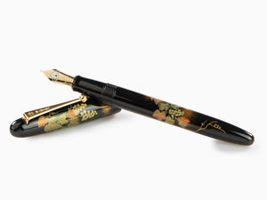 Namiki Yukari Grapevine Fountain Pen, Urushi lacquer, Gold, FN-10M-BU