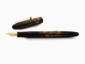 Namiki Yukari Rock Garden Fountain Pen, Maki-e, Gold trim, FN-10M-SE