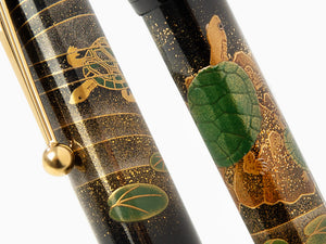 Namiki Yukari Turtles Fountain Pen, Maki-e, Gold trim, FN-30M-KM