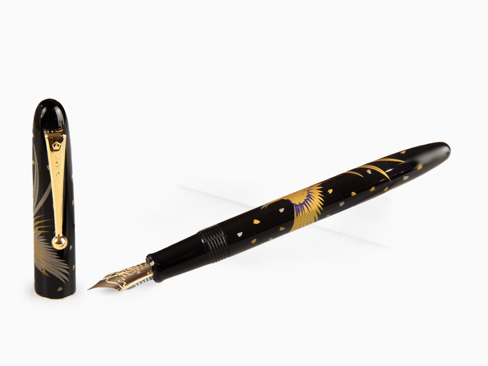 Namiki Nippon Art Golden Pheasant Fountain Pen, Lacquer, FN-5M-KI