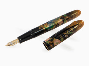 Namiki Yukari Royale Parrot with Peach Fountain Pen,  Gold, FNK-45M-MMO