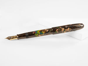 Namiki Emperor Rakucho Birds and Cherry Blossom Fountain Pen, Maki-e