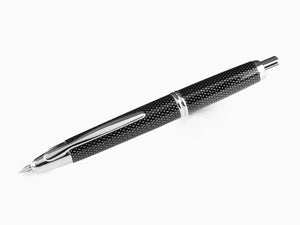 Pilot Retractable Fountain Pen Carbonesque Black  "Capless"