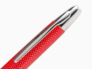 Pilot Capless Fountain Pen, Carbon fibre, Rhodium trim, Red