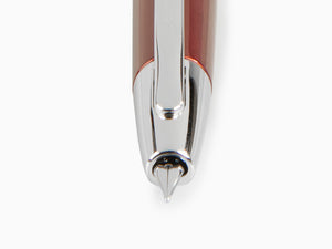 Pilot Capless Decimo Fountain Pen, Lacquer, Chrome, Red, FK-1500D-RH-RED