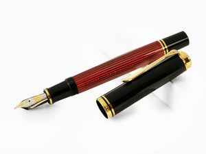 Pelikan Souverän 800 Black-Red Fountain Pen, Resin, 816625