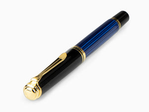 Pelikan Fountain Pen Souverän M600, Black & Blue, 995324 - Iguana