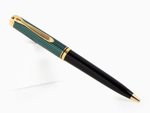 Pelikan K800 Ballpoint pen, Black and green, Gold trim, 987834